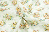 Baby Duck Patterned Organic 40s Fabric made in Korea by the Yard 36" by 55" or 90cm x 140cm