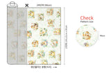 Baby Duck Patterned Organic 40s Fabric made in Korea by the Yard 36" by 55" or 90cm x 140cm