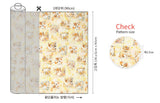 Baby Dog Puppy Patterned Organic 40s Fabric made in Korea by the Yard 36" by 55" or 90cm x 140cm