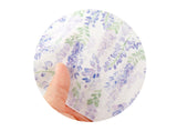 Lavender Flower Cotton Linen Patterned OEKO-TEX Fabric made in Korea, Half Yard 45cm x 135cm or 18"x 53"