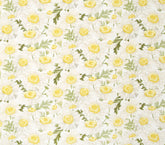 Gentle Daisy Flower Patterned Fabric Oxford Cotton made in Korea by the Yard