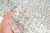 Sweetie Viola Flower Garden Patterned Eco Friendly Mulberry Pulp Rayon Fabric made in Korea by the Yard