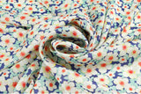 Peach Blossom Flower Patterned Eco Friendly Mulberry Pulp Rayon Fabric made in Korea by the Yard