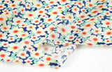 Peach Blossom Flower Patterned Eco Friendly Mulberry Pulp Rayon Fabric made in Korea by the Yard