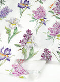 Summer Season Flower Patterned Eco Friendly Mulberry Pulp Rayon Fabric made in Korea by the Yard