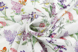 Summer Season Flower Patterned Eco Friendly Mulberry Pulp Rayon Fabric made in Korea by the Yard