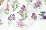 Summer Season Flower Patterned Eco Friendly Mulberry Pulp Rayon Fabric made in Korea by the Yard