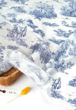 Vintage Toiled de Jouy Blois Shateauw Patterned Eco Friendly Mulberry Pulp Rayon Fabric made in Korea by the Yard