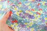 Blooming Spring Floral Patterned Eco Friendly Mulberry Pulp Rayon Fabric made in Korea by the Yard