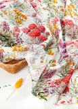 Peach of Flower Big Floral Patterned Eco Friendly Mulberry Pulp Rayon Fabric made in Korea by the Yard