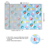 Dewspo Waterproof & Breathable Fabric Vert Bright Flower made in Korea by the Yard