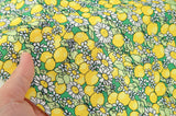 Dewspo Waterproof & Breathable Fabric Lemon Daisy made in Korea by the Yard