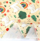 韓国製アルパカレインボー柄生地 半ヤード