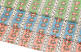 Retro Road of Rose Flower Patterned Fabric Cotton made in Korea by the Half Yard