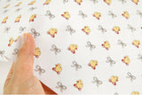 Cute Toy Duck Patterned Fabric made in Korea by the Half Yard