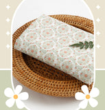 Cherry Tree Flower Wreath Patterned Fabric made in Korea by the Half Yard