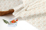 Cherry Tree Flower Wreath Patterned Fabric made in Korea by the Half Yard