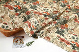 Florist Antique Flower Patterned Fabric made in Korea by the Half Yard