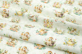 おもちゃのミニスウィーティーテディバニーダック柄生地、韓国製、半ヤード単位