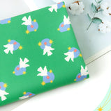 Star Light Pigeon Bird Patterned Fabric made in Korea by the Half Yard