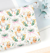 玩具迷你甜心泰迪兔鴨圖案布料韓國製造半碼