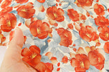 Plum Blossom Flower Patterned Fabric made in Korea by the Half Yard