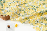 Spring Flower Winter Jasmin Patterned Fabric made in Korea by the Half Yard