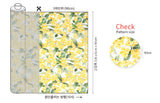 Spring Flower Winter Jasmin Patterned Fabric made in Korea by the Half Yard