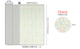 Pastel Tone Flower Yellow Patterned Fabric made in Korea by the Half Yard