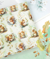 玩具迷你甜心泰迪兔鴨圖案布料韓國製造半碼