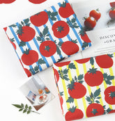 Juicy Tomato Patterned Fabric Cotton made in Korea by the Half Yard