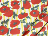 Juicy Tomato Patterned Fabric Cotton made in Korea by the Half Yard