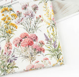 Hello Flower Garden Patterned Fabric Cotton made in Korea by the Half Yard