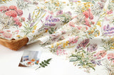 Hello Flower Garden Patterned Fabric Cotton made in Korea by the Half Yard