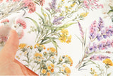 Hello Flower Garden Patterned Fabric Cotton made in Korea by the Half Yard