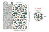 Mountain Forest Animals Fox Bear Rabbit Patterned Fabric Cotton made in Korea by the Half Yard