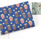 Sweet Popcorn Patterned Fabric Cotton made in Korea by the Half Yard