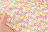Candy Flower Patterned Fabric Cotton made in Korea by the Half Yard