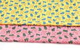Fish & Cat Kitten Patterned Fabric Cotton made in Korea by the Half Yard