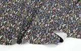 Night Floral Patterned Fabric Cotton made in Korea by the Half Yard
