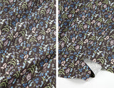 Night Floral Patterned Fabric Cotton made in Korea by the Half Yard
