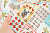 Cutie Casual Square Patchwork Design Patterned Fabric Cotton made in Korea by the Half Yard