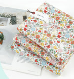 Flower Animal Peony Friends Patterned Fabric Cotton made in Korea by the Half Yard