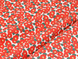 Mona Camellia Flower Patterned Fabric Cotton made in Korea by the Half Yard