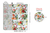 Butterfly Flower Garden Patterned Fabric Cotton made in Korea by the Half Yard