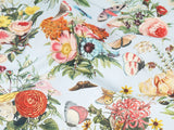 Butterfly Flower Garden Patterned Fabric Cotton made in Korea by the Half Yard