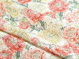 Pastel Rose Dream Patterned Fabric Cotton made in Korea by the Half Yard
