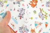 Cute Indian Costume Play Animals Fabric Digital Textile Printing printed in Korea by the Half Yard