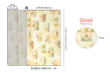 Lovely Baby Animals in Flower Garden Fabric Digital Textile Printing printed in Korea by the Half Yard