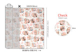 Lovely Teddy bear Couple Fabric Digital Textile Printing printed in Korea by the Half Yard